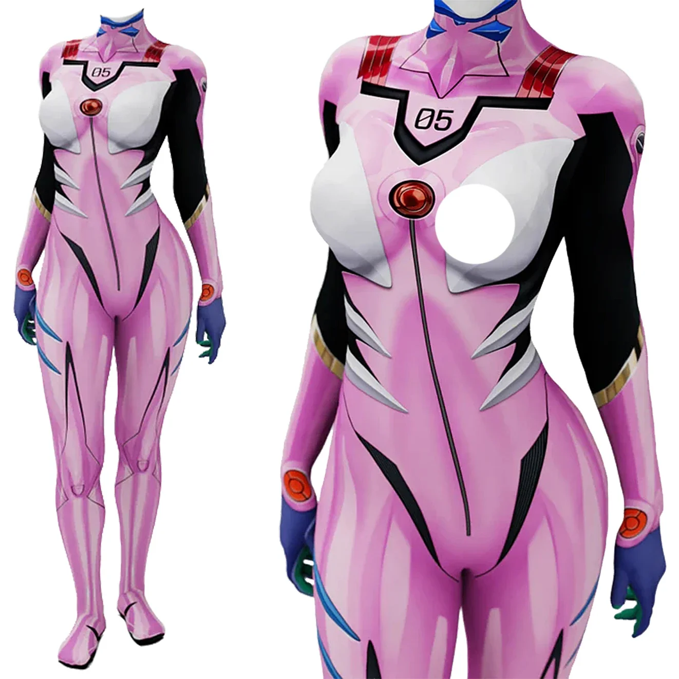 Anime Cosplay Girl - أزياء أنيمي إيفا 05 ماكينامي التأثيرية