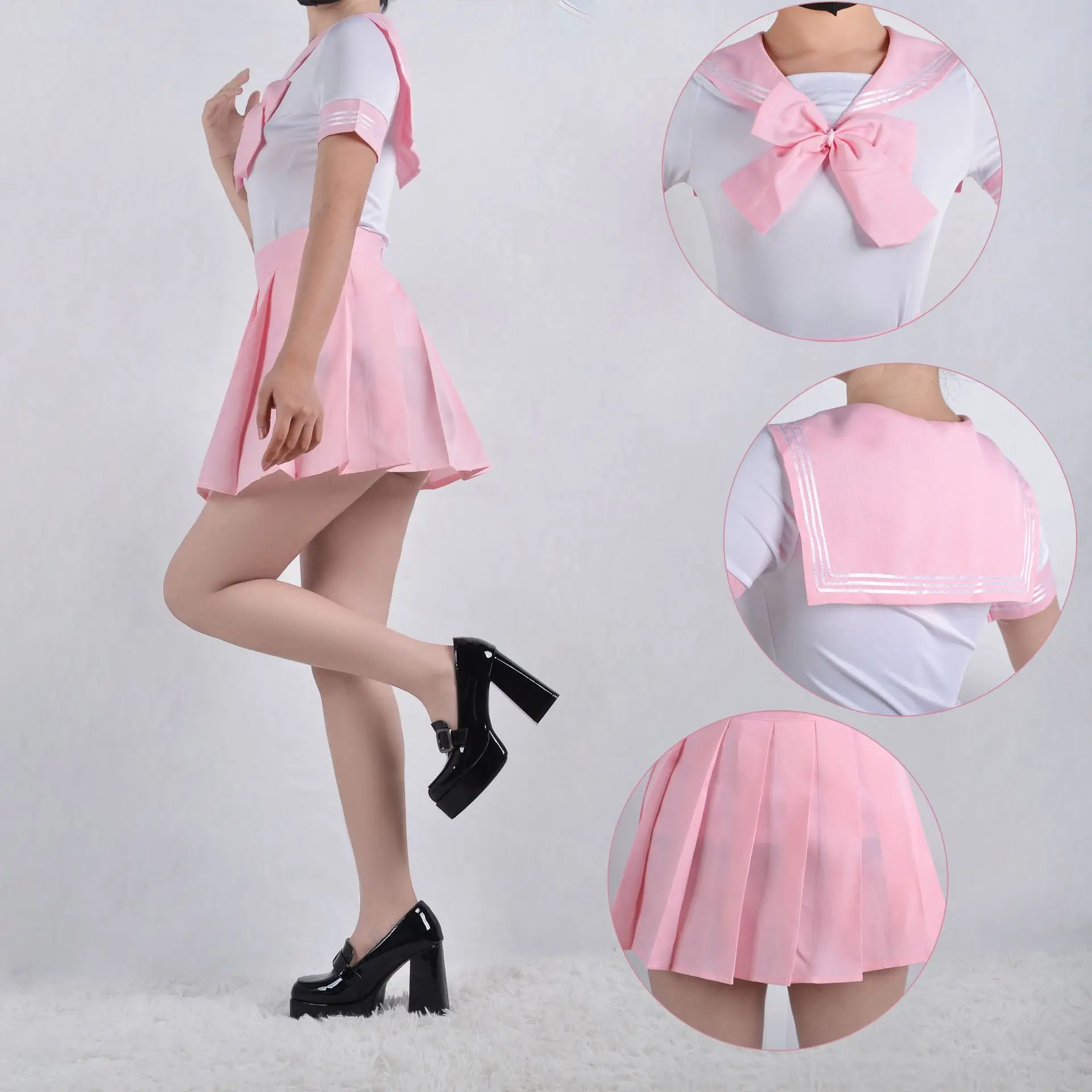 رداء JK أزرق وردي Usag rouge أ - مراجعة Anime Marin Cosplay وسعره