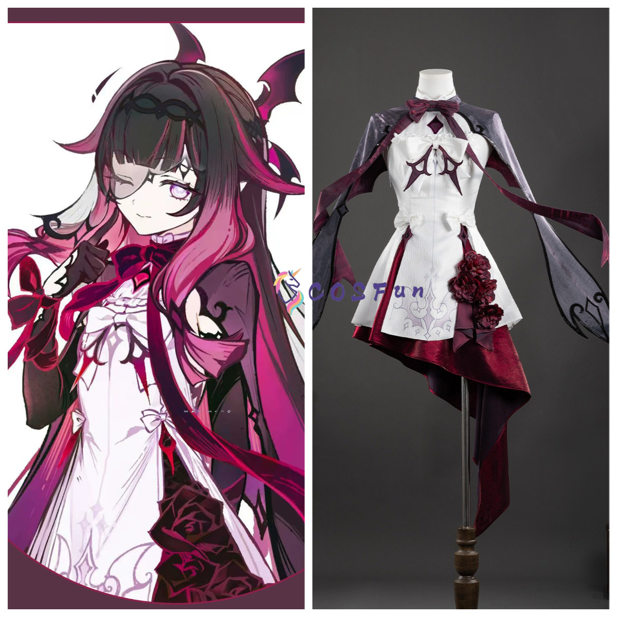 زي كوسبلاي كولومبينا من لعبة ج - مراجعة Anime Cosplay Girl وسعره