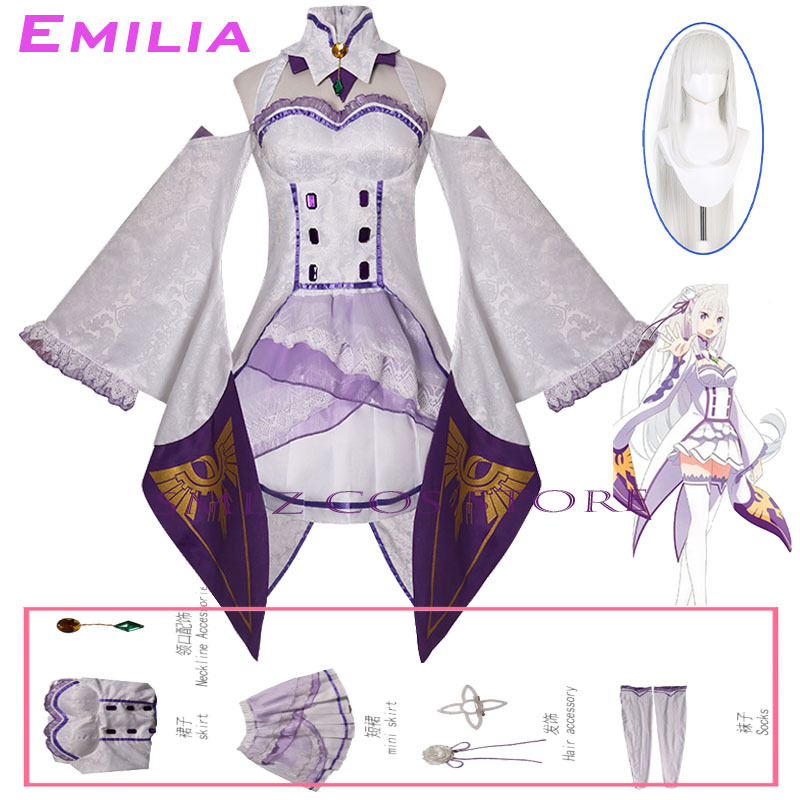 أزياء إميليا التنكرية من أنمي  - مراجعة Anime Cosplay Dress For Women وسعره