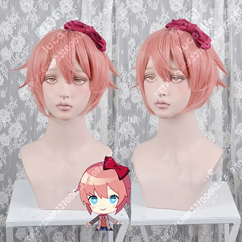 فيفي 2025 جودة عالية DDLC دوكي - مراجعة Cosplay Anime Pink Hair وسعره