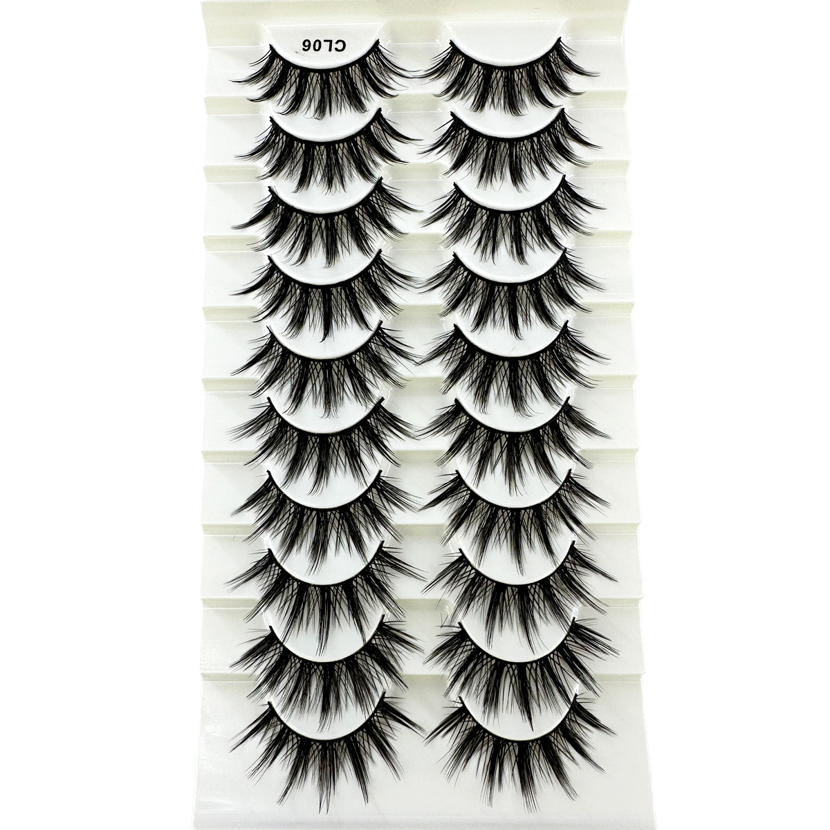 جديد 10 أزواج الرموش مانغا جلد - مراجعة Anime Cosplay Lashes وسعره