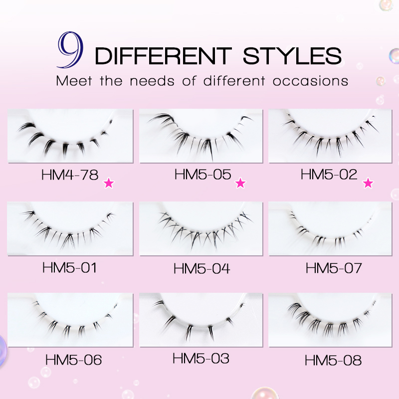 10/6/5 أزواج من الرموش السفلية - مراجعة Anime Cosplay Lashes وسعره