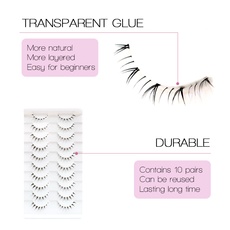 10/6/5 أزواج من الرموش السفلية - مراجعة Anime Cosplay Lashes وسعره