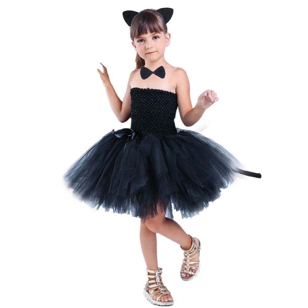 فستان توتو أسود لطيف على شكل ق - مراجعة Anime Cosplay Simple وسعره