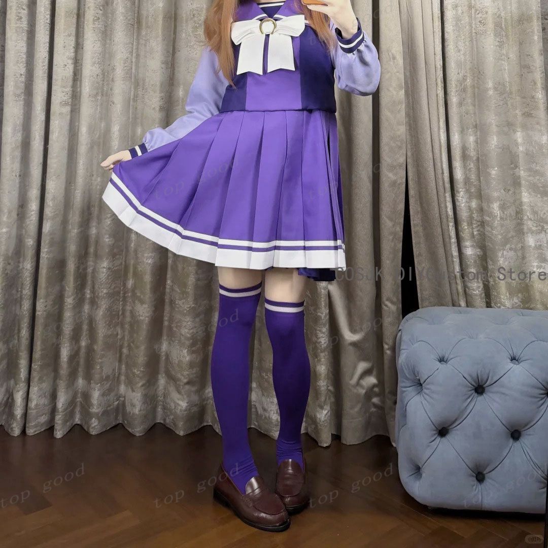 جوارب طويلة فوق الركبة مطبوعة  - مراجعة Anime Cosplay Girl وسعره