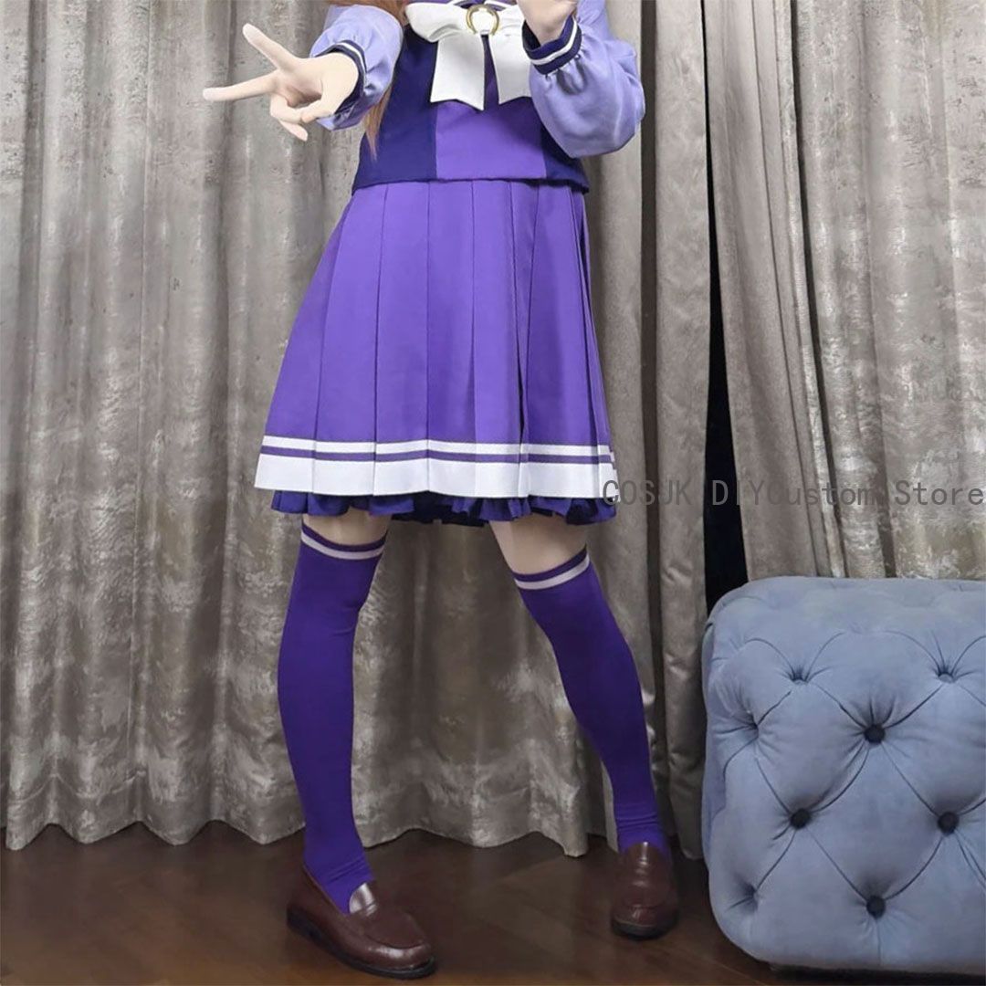 جوارب طويلة فوق الركبة مطبوعة  - مراجعة Anime Cosplay Girl وسعره