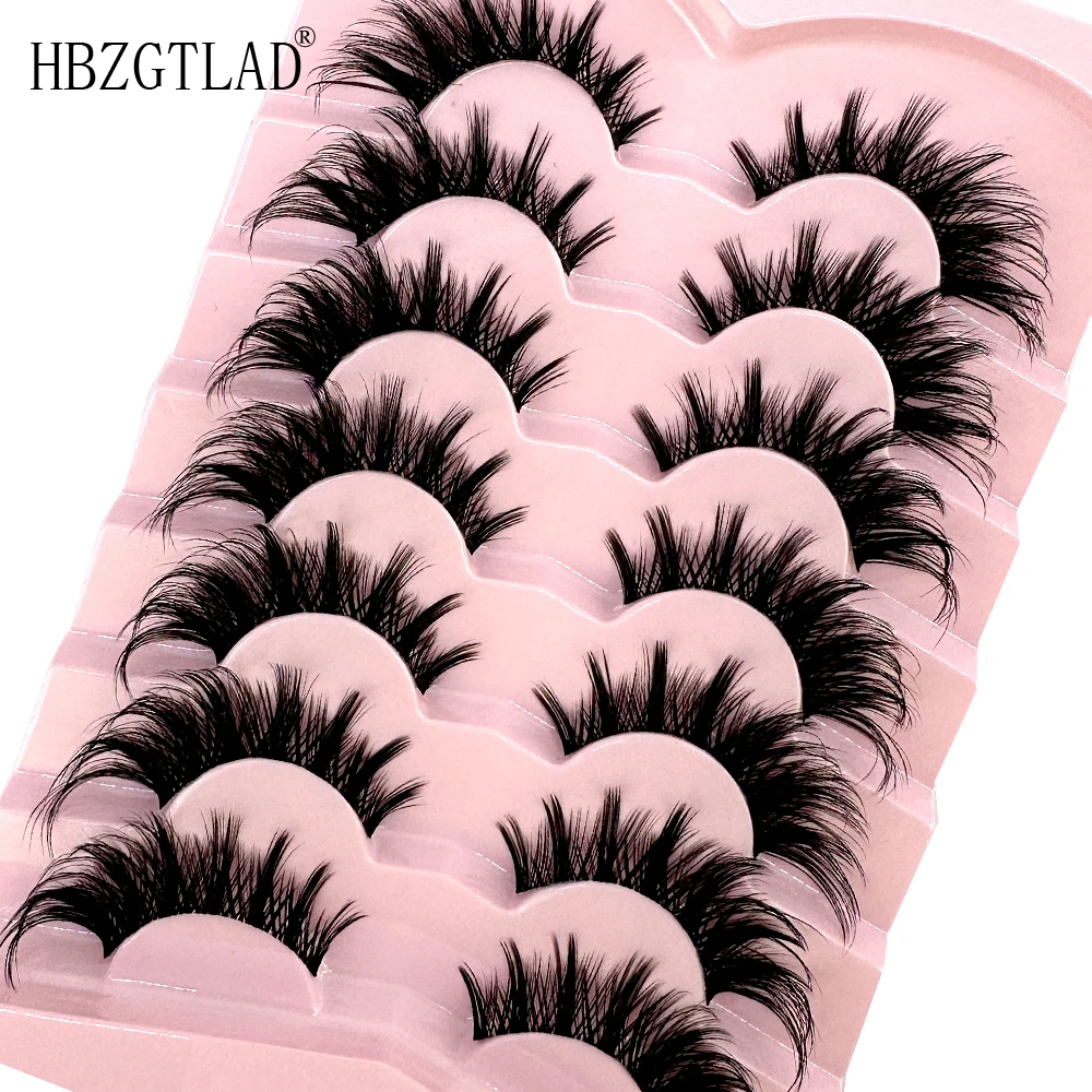 7/8PairsCat رموش مانغا جلدة ثل - مراجعة Anime Cosplay Lashes وسعره